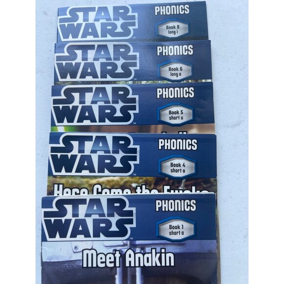 Scholastic Star Wars Phonics Book Set of 5 Education Teaching to Read - Picture 1 of 15